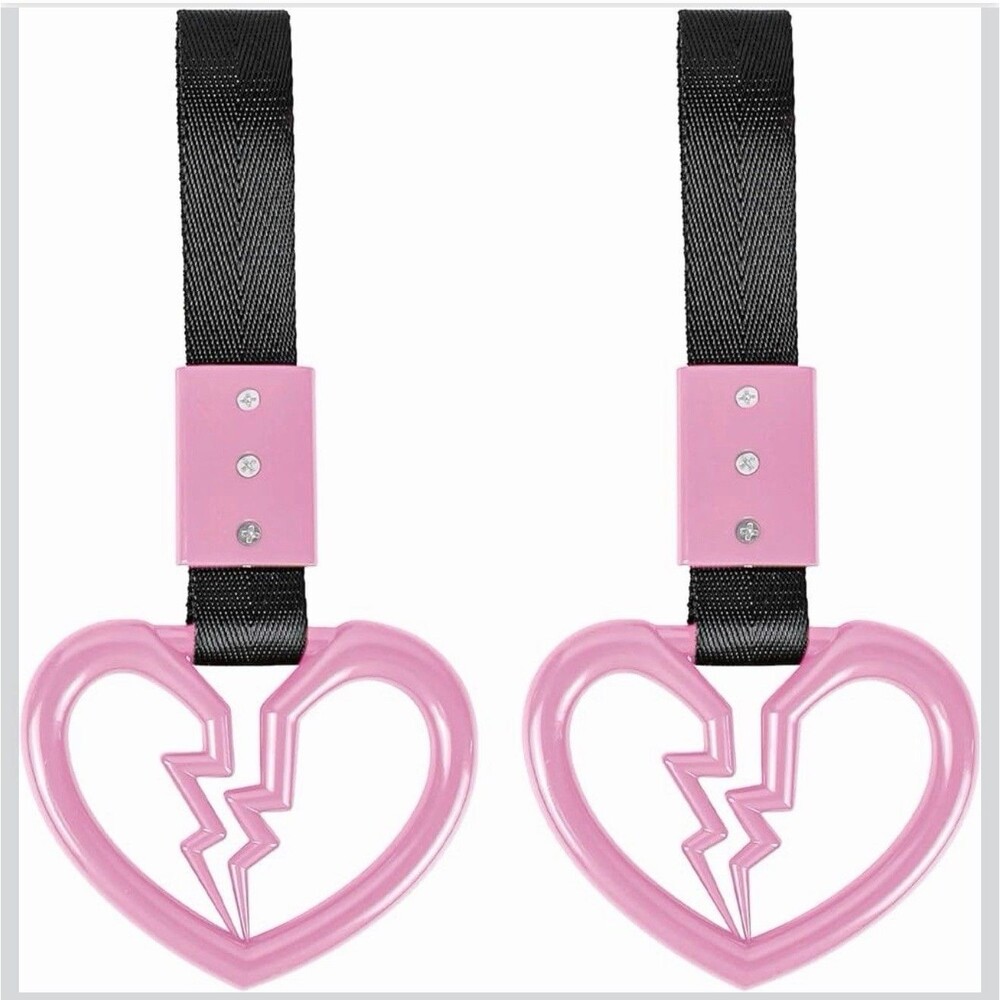 Broken Heart Pull Handle Tow Hook Decoration for Drift Show Car Pink